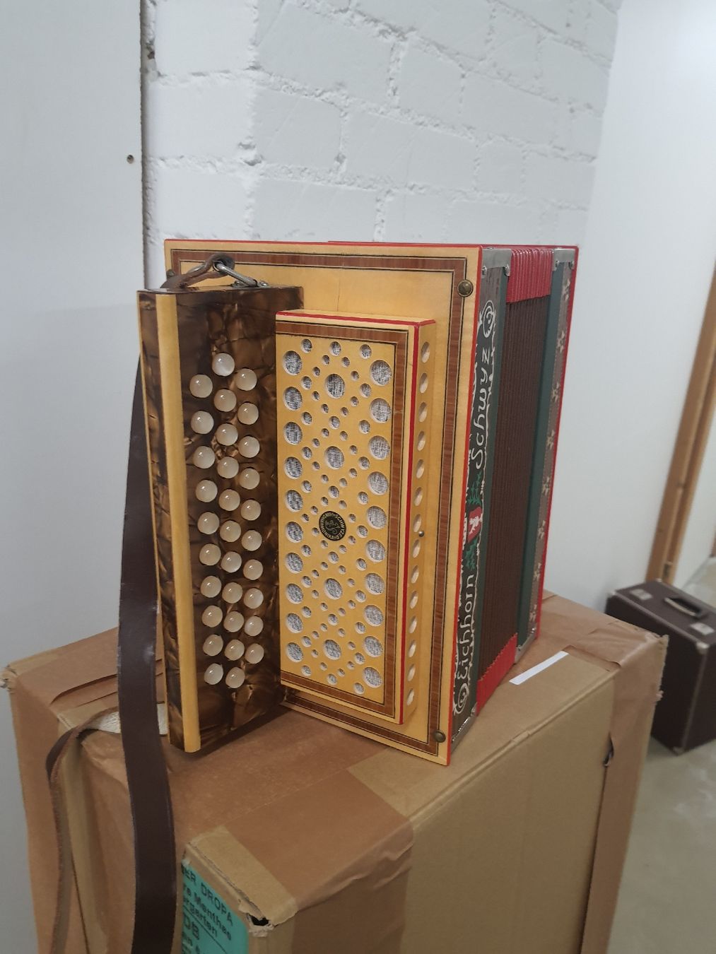 Eichhorn Strumenti musicali: schwyzerorgeli Eichhorn 18 basses... ton B... 3 voix – Usato da Pont-de-la-Morge venduto da Mirabelle0 1