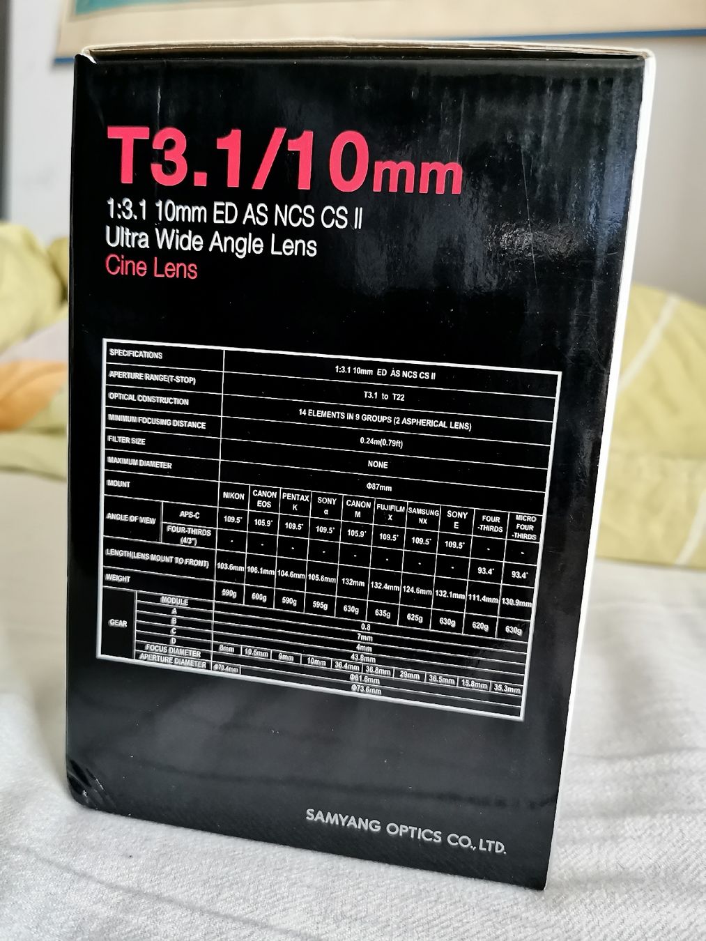Samyang Objektive: SAMYANG T3.1/10mm Cine Lens – Neu (gemäss Beschreibung) aus St.Gallen von tharuna 1