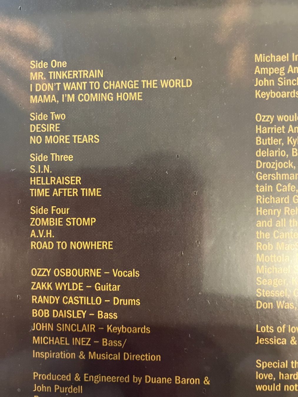 Dischi in vinile: Ozzy Osbourne – Nuovo e nell'imballaggio originale da Aarwangen venduto da Jukebox3 4