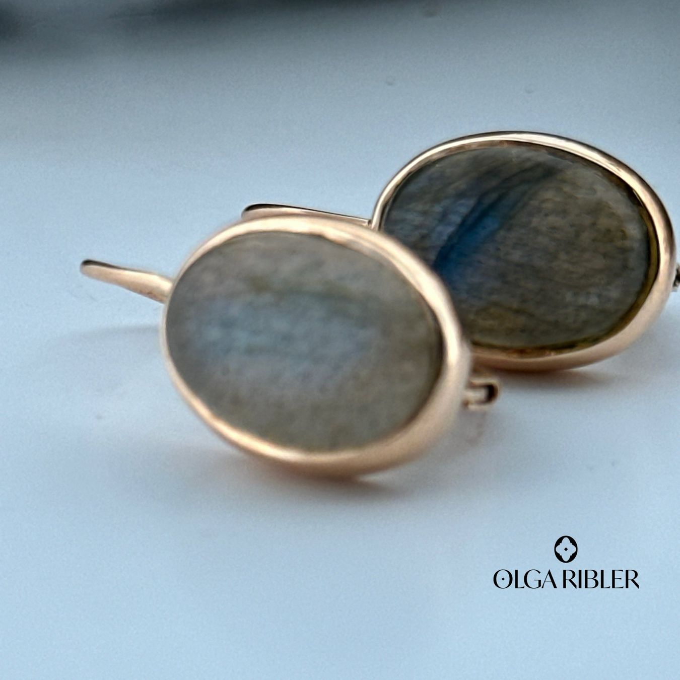 Olga Ribler Boucles d'oreille: Sterling Silber 925 Ohrringe mit Labradorite – Neuf (Voir description) à Luzern par Schmuckoutlet 4