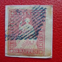 24A (24A3), weissrandiges ECK-RAND-STÜCK, Kat 240.-+bl.Raute