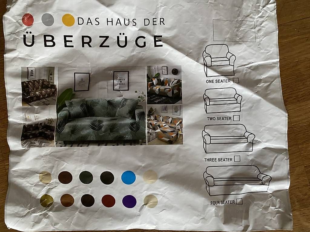 Tessuti: Sofa Bezug 2er & 3er Sofa Anthrazit – Usato da Fahrweid venduto da Sunrise9