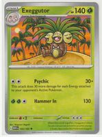 Pokémon 2023 Exeggutor (103/165) Scarlet & Violet Mew 151