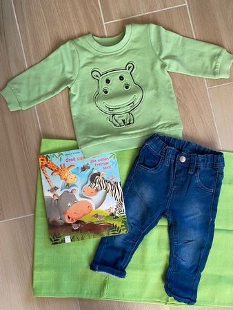 neues Baby Geschenk-Set Gr. 68 "Nilpferd"