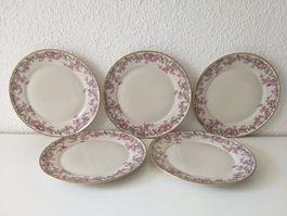 SUISSE LANGENTHAL 5 x assiettes à dessert / Teller (1953)