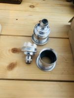 Set Silber Metal Lampenfassungen 