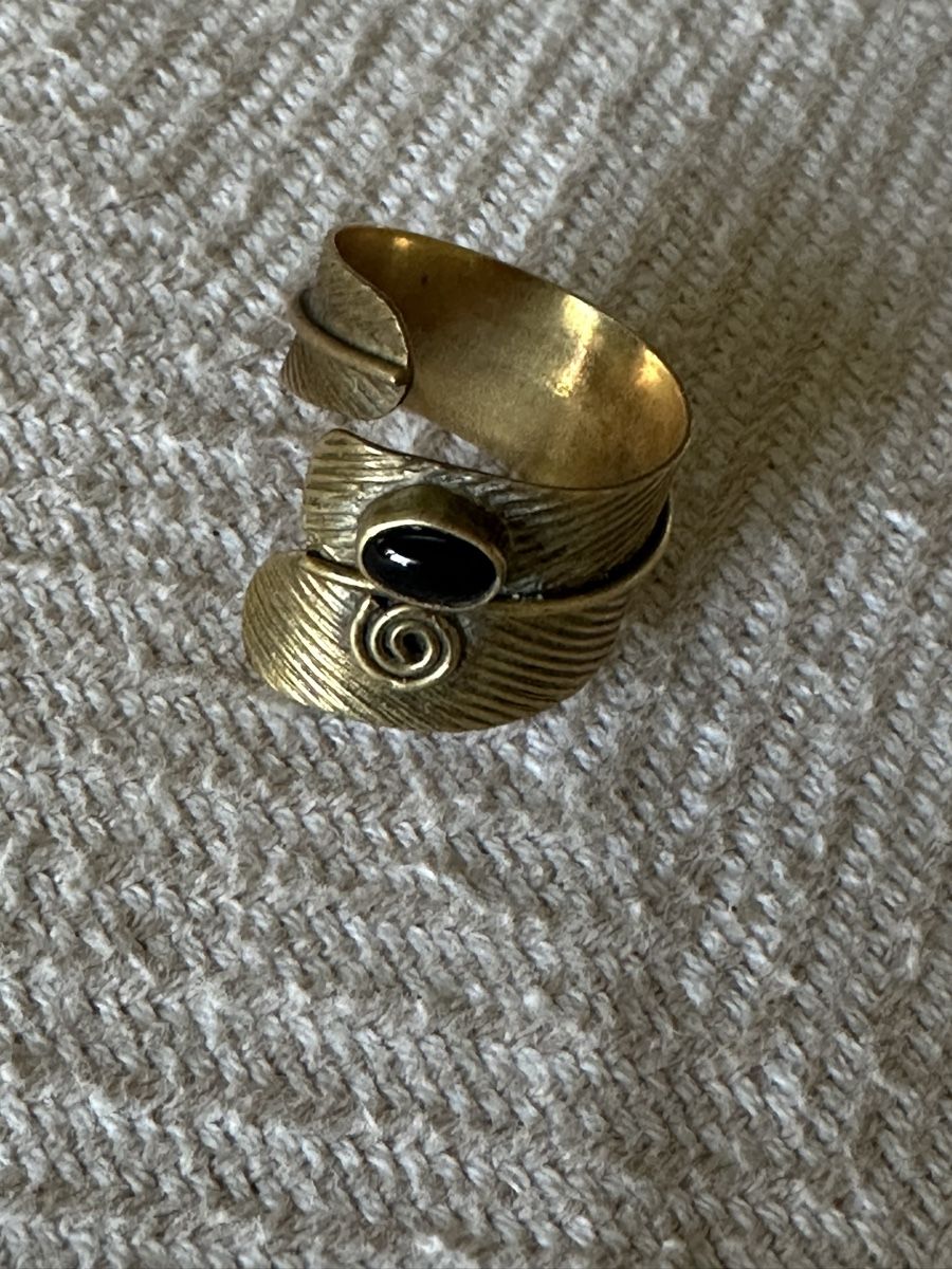 Anelli: Statement Ring, Spiral, Leaf Design, Adjustable Size! – Usato da Zürich venduto da car_68nt