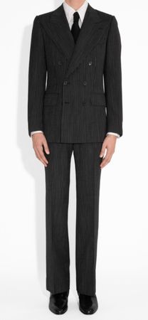 HUSBANDS PARIS BLACK PIN STRIPE SUIT