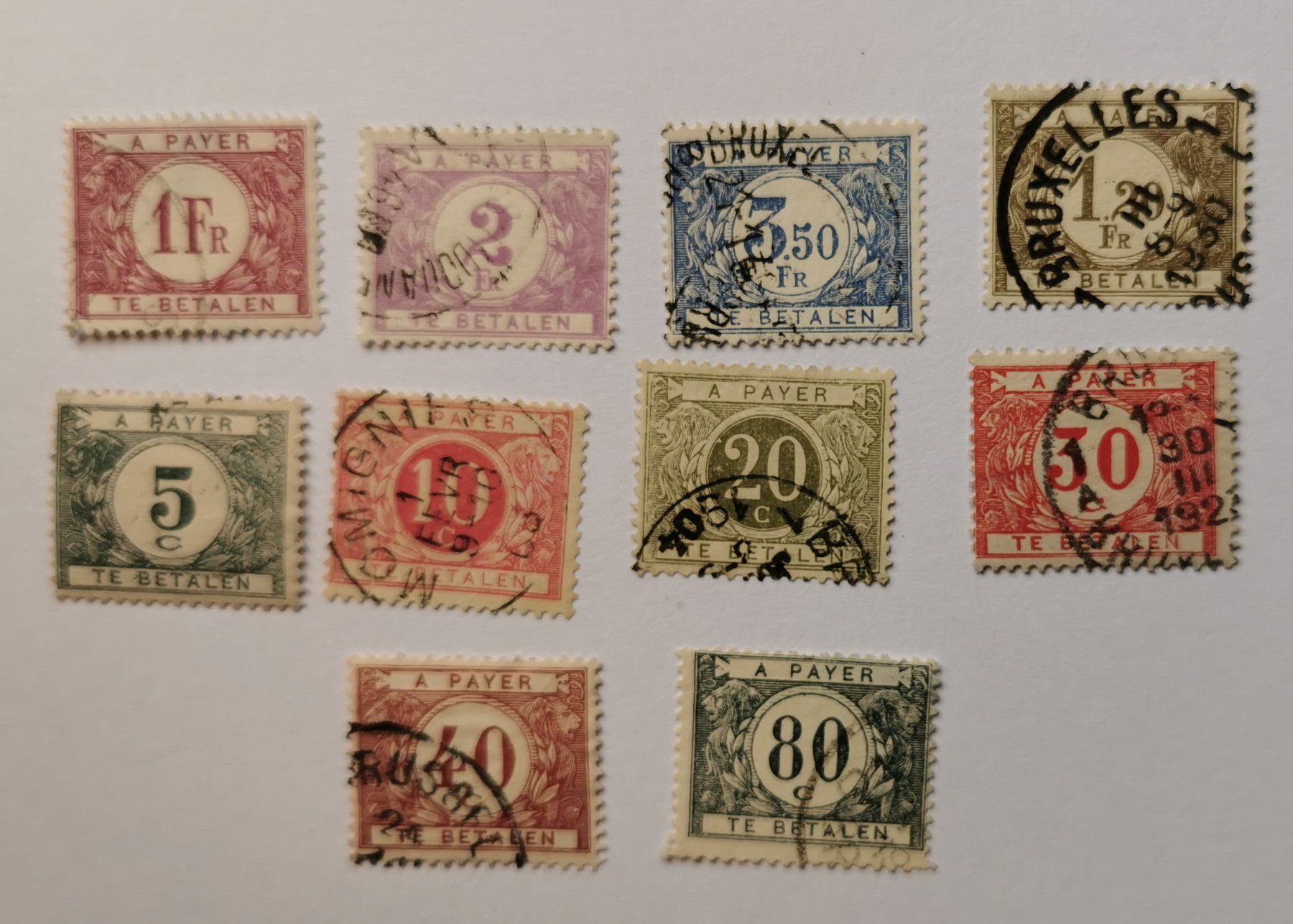 Alle Briefmarken: Belgien Porto – Gebraucht aus Aadorf von Chnorli-Furz