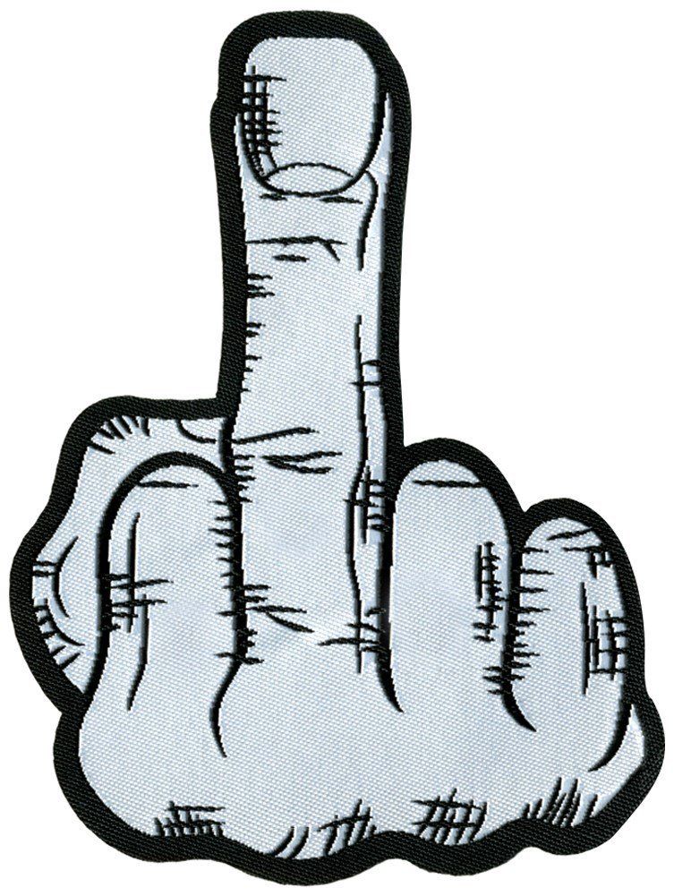 Toppe: Stinkefinger Patch – Nuovo e nell'imballaggio originale da Bern venduto da rocker77