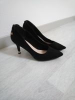 Schwarze Pumps mit goldenen Akzenten Grösse 37