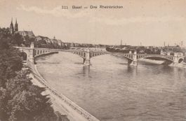 AB 117 Basel - Drei Rheinbrücken,  ≈ 1940