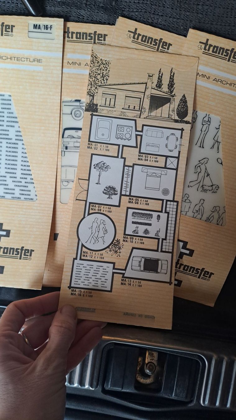 Baukästen: Calque architecte 6 pièces  les années 90s – Neu und originalverpackt aus Bernex von Dariafr 2