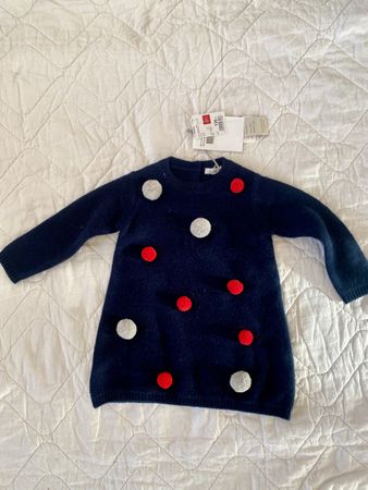 Il gufo Kleid Baby Mädchen wolle