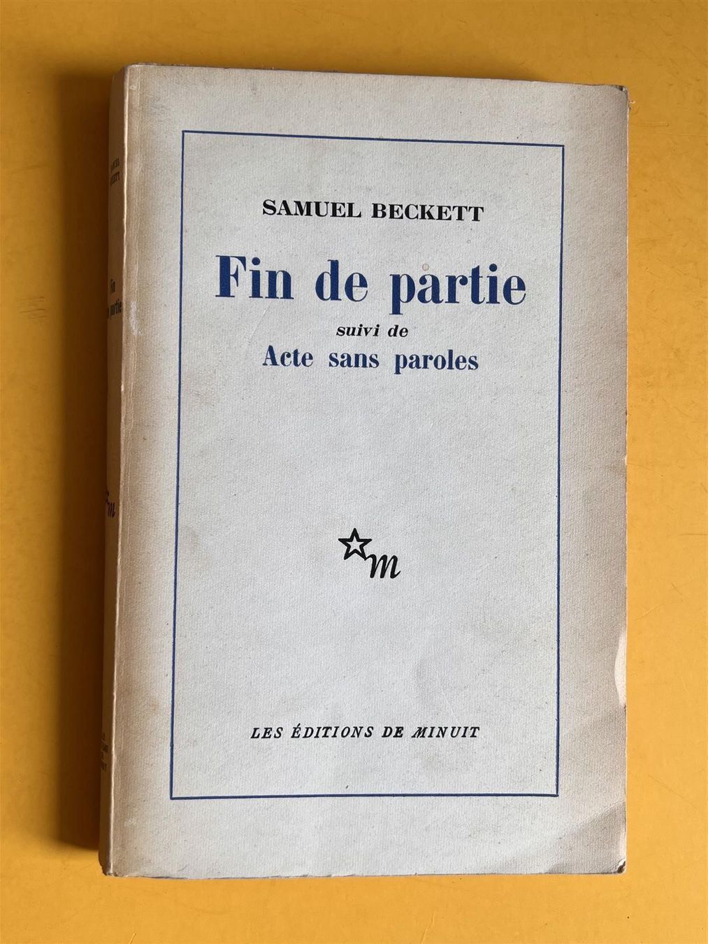 Libri: Samuel BECKETT Fin de partie edition originale EA 1957 – Usato da Adliswil venduto da buch_und_kunst