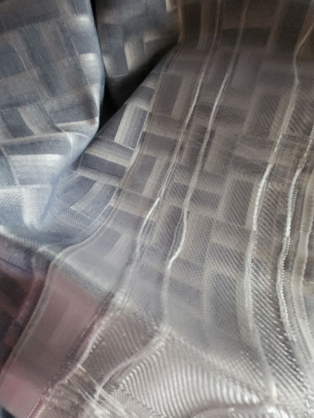 Manor Tende: Rideau MANOR 100% polyester, motif géométrique – Usato da Niedergösgen venduto da Eva2410 2