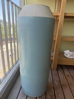 ModerneKeramik Bodenvase (Ø 38/H 92cm) Blau & Beige