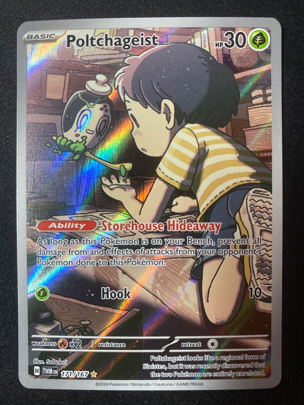 Pokémon Carte collezionabili: Poltchageist 171 - Mortcha - Twilight Masquerade - EN – Nuovo (secondo la descrizione) da Hausen AG venduto da Shrade