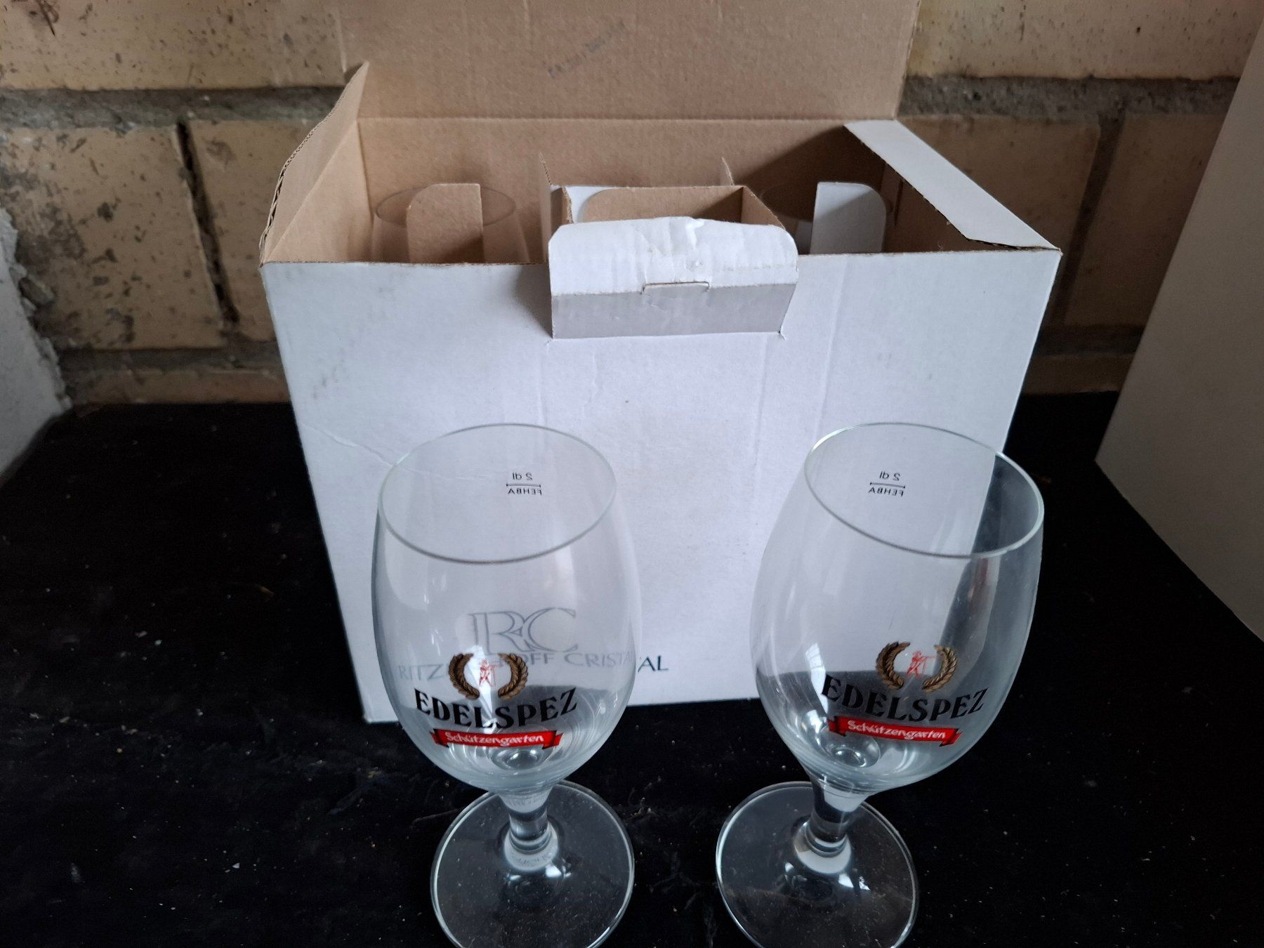 Bicchieri: 6 Schützengarten Edelspez Biergläser gebraucht – Nuovo (secondo la descrizione) da Schönholzerswilen venduto da clyde123