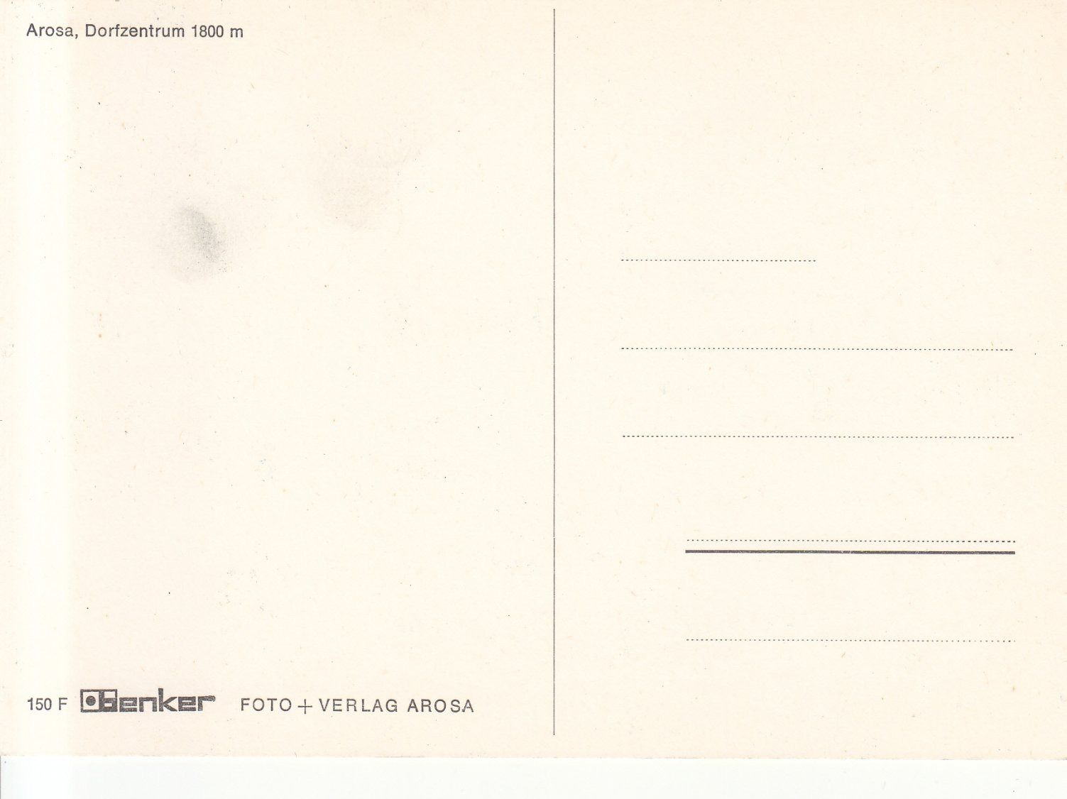 Ansichtskarten: Arosa Dorfzentrum ca. 1970 – Gebraucht aus Bürglen TG von StampGraf 1