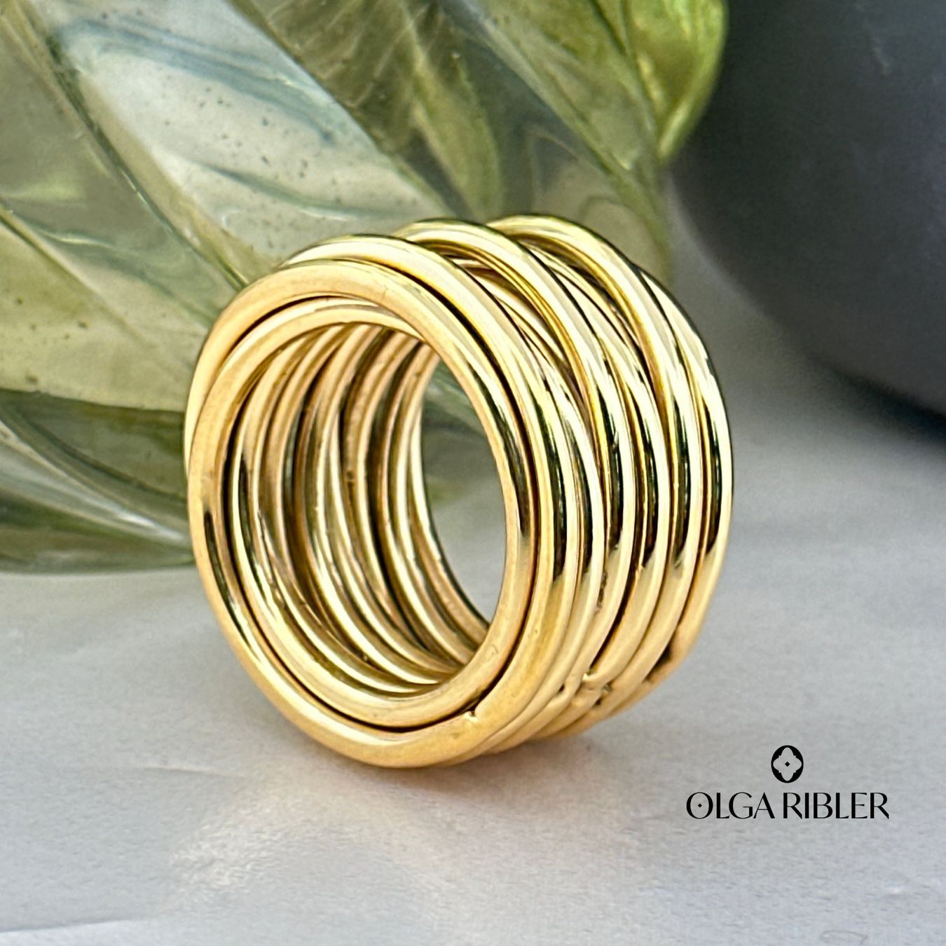 Olga Ribler Anelli: Edelstahl 16 mm  Statement  Ring  Ringgrösse 60 – Nuovo (secondo la descrizione) da Luzern venduto da byolgaribleroutlet 6