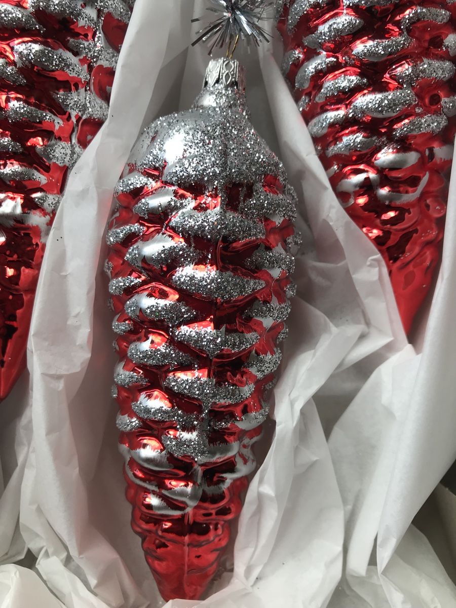 Tutte le decorazioni: Gehänge rote Zapfen Christbaumschmuck – Nuovo e nell'imballaggio originale da Alpnach Dorf venduto da marvo 6