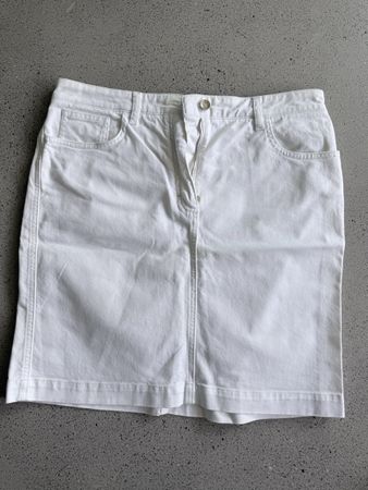 Dole Gabbana Jeansrock weiss Gr. 40