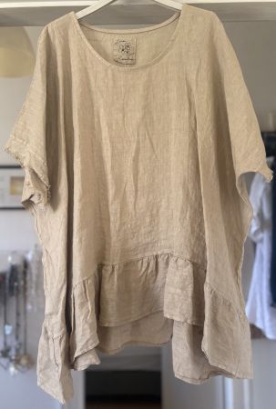 TUNIQUE OVERSIZE EN LIN!! M SOLDES DE FIN DE SAISON
