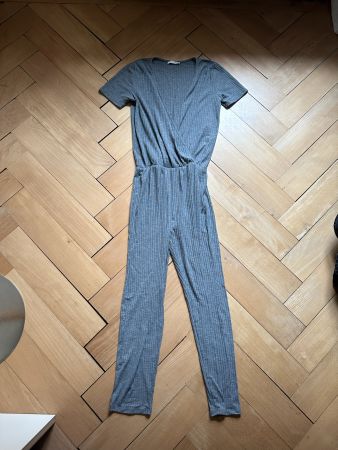 ZARA - Jumpsuit hellgrau S