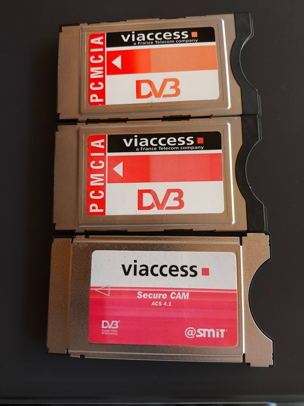 Lettori di schede: 2x Viaccess DVB PCMCIA Karten + 1x Secure CAM ACS 4.1 – Usato da Losone venduto da chr_jrc8