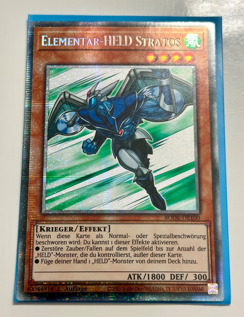 Yugioh Carte collezionabili: Yu-Gi-Oh! / Elementar-Held Stratos / Starlight Rare / Unikat – Nuovo e nell'imballaggio originale da Lauerz venduto da Tradeable 1