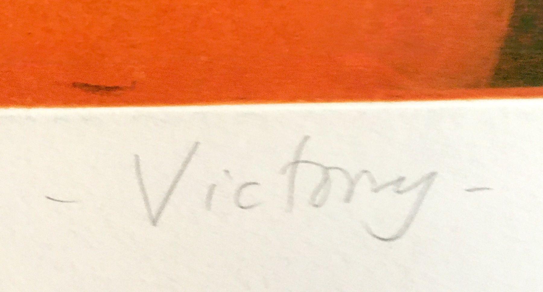 Dipinti: Willibrord Haas  "Victory"  Farbradierung – Usato da Nennigkofen venduto da waltraub 5