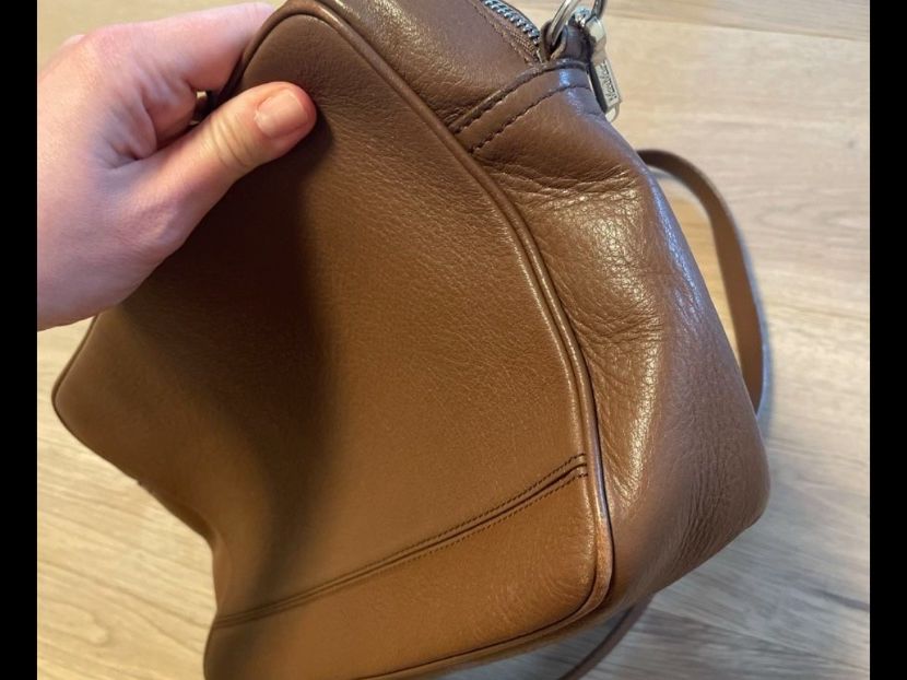 Max Mara Borse da donna: Maxmara Brown leather bag beautiful deep colour with pockets – Usato da Genève venduto da ahe_ktd6