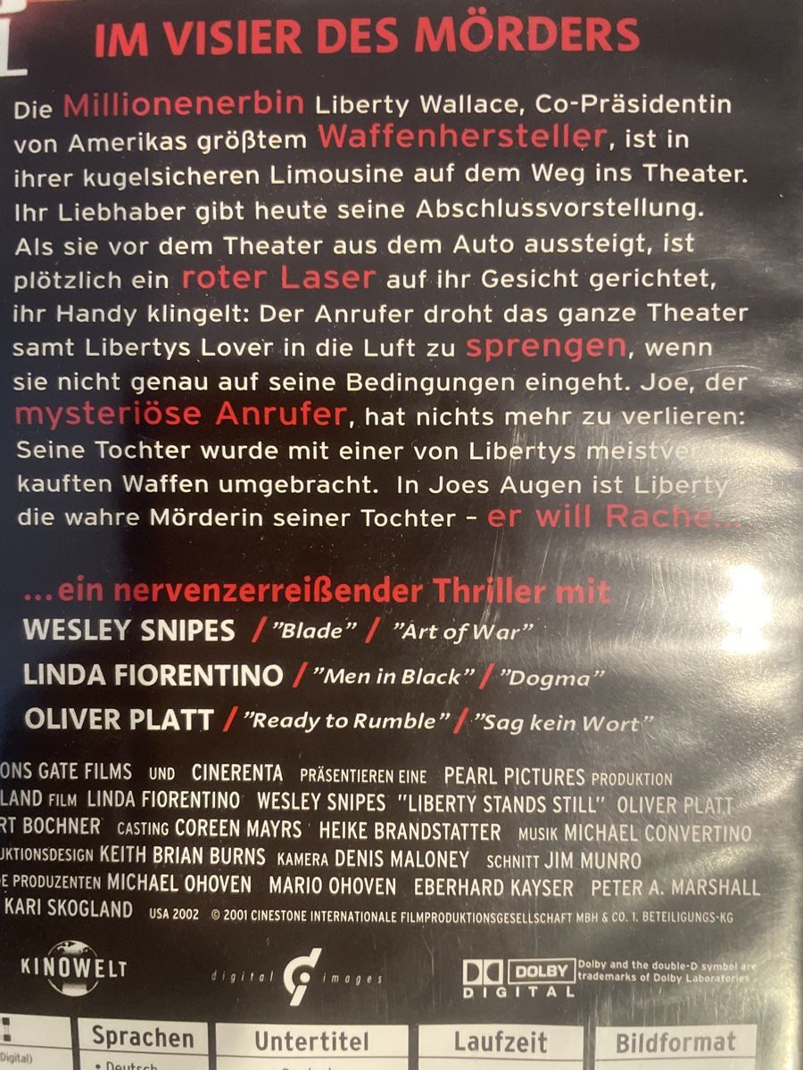 Tutti i DVDs: Liberty stands still, bewaffnete Waffenkritik – Usato da Winterthur venduto da machmaschine 2