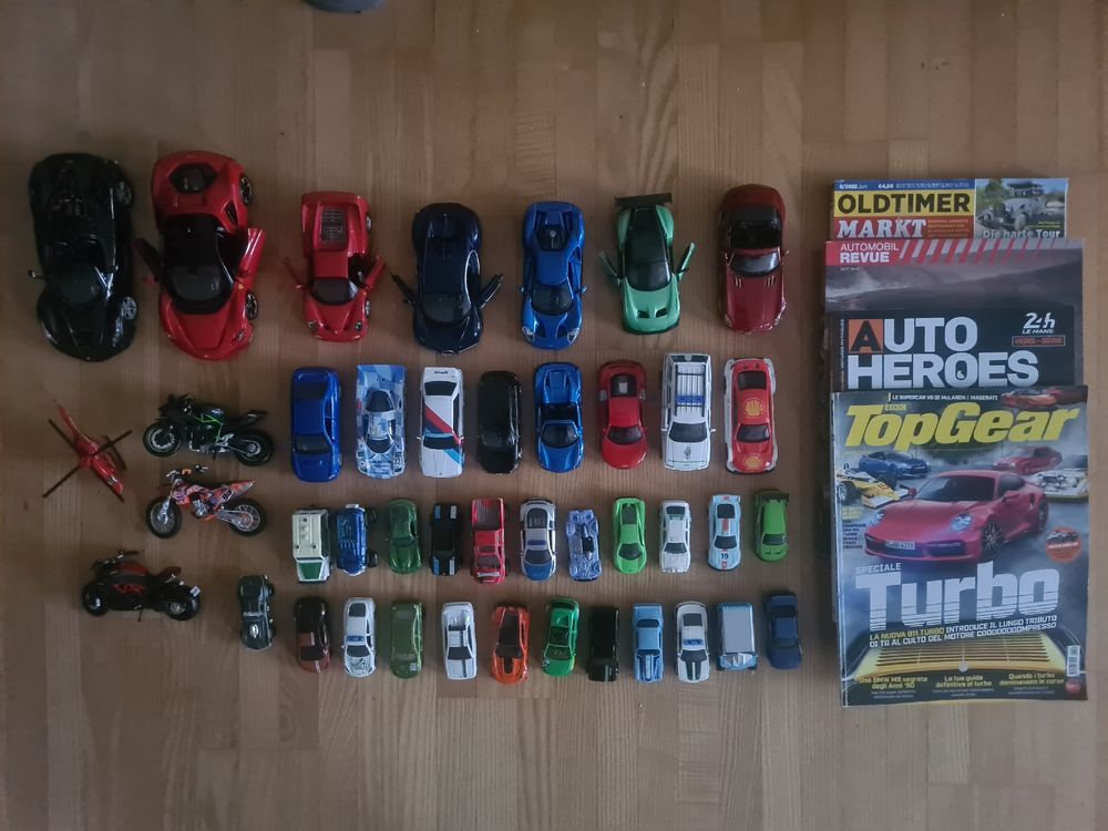 40+ Modellautos, div. Marken und Grösse + Auto Zeitschriften (Gebraucht ...