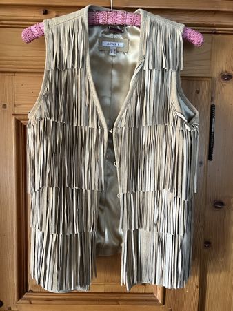 APART Wildleder Gilet, beige, Gr. 38, NEU!