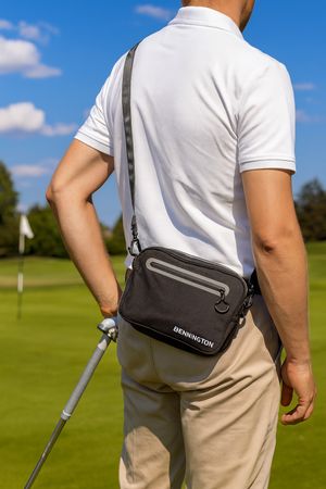 Bennington Tasche für Accesoires, Pouch Bag, schwarz/grau