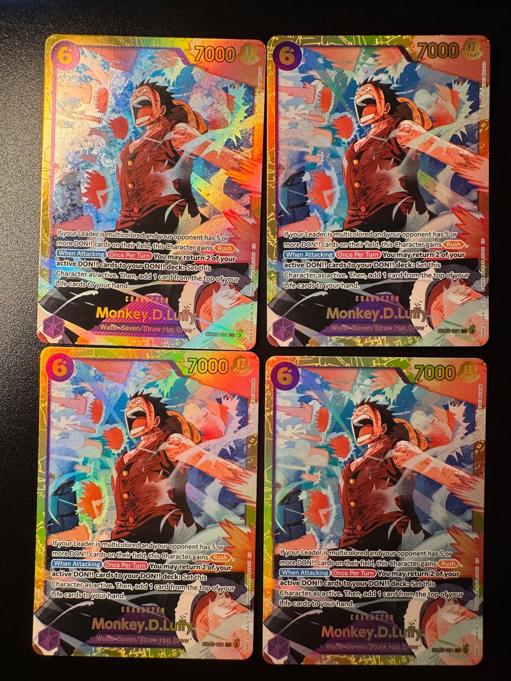 Bandai Carte collezionabili: One Piece, Monkey D Luffy x4 Card – Usato da Corticiasca venduto da gio_yp69