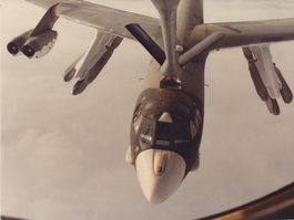 Pressefoto Boeing B-52G USAF auf Kodak Fotopapier