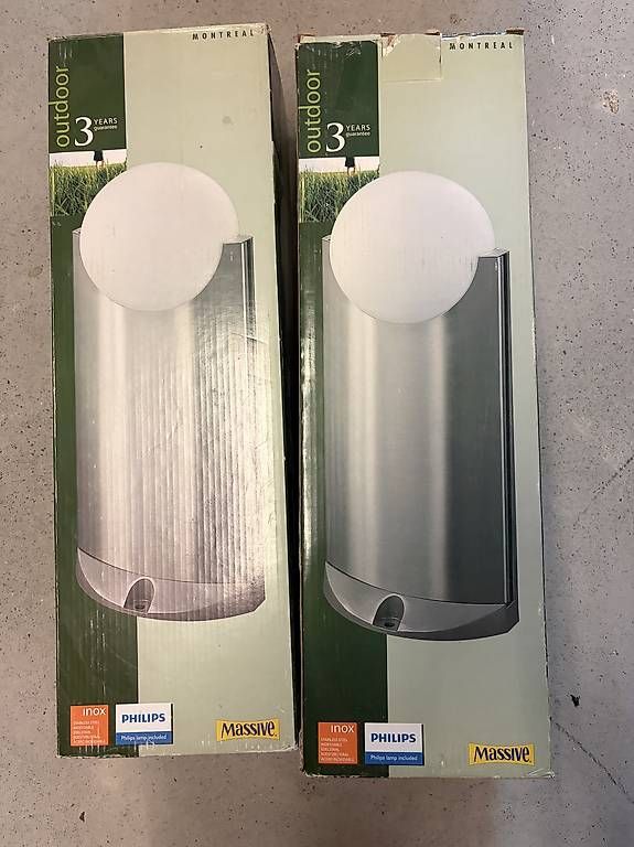Lampade: Zwei Gartenlampen von Philipps – Nuovo e nell'imballaggio originale da Trimmis venduto da Sigug77