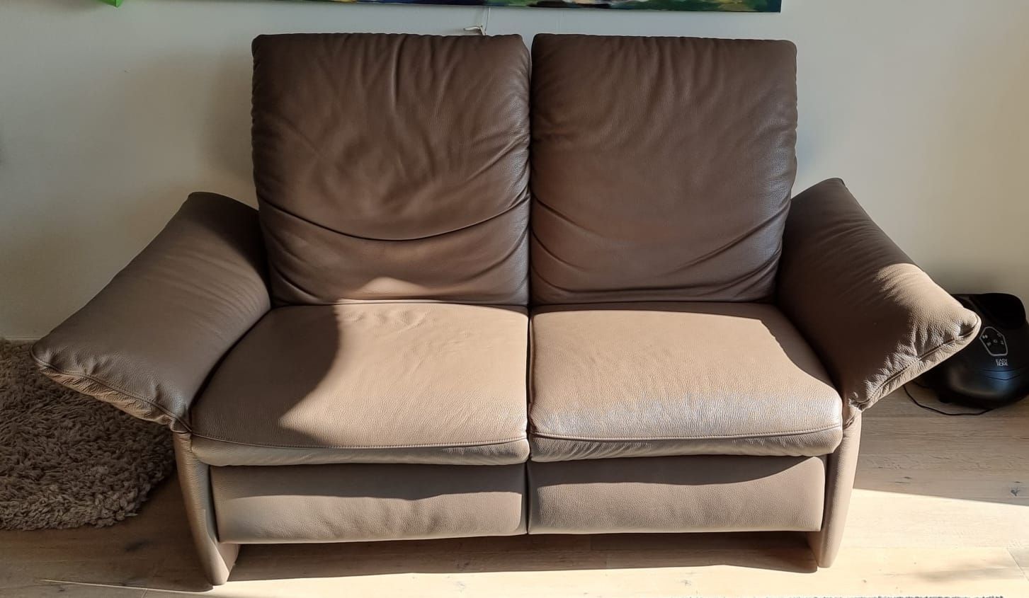 Sofas: Zwei Gemütliche 2- Sitzer Sofas, super Leder, Farbe: Taupe – Gebraucht aus Islisberg von Nmoving 6