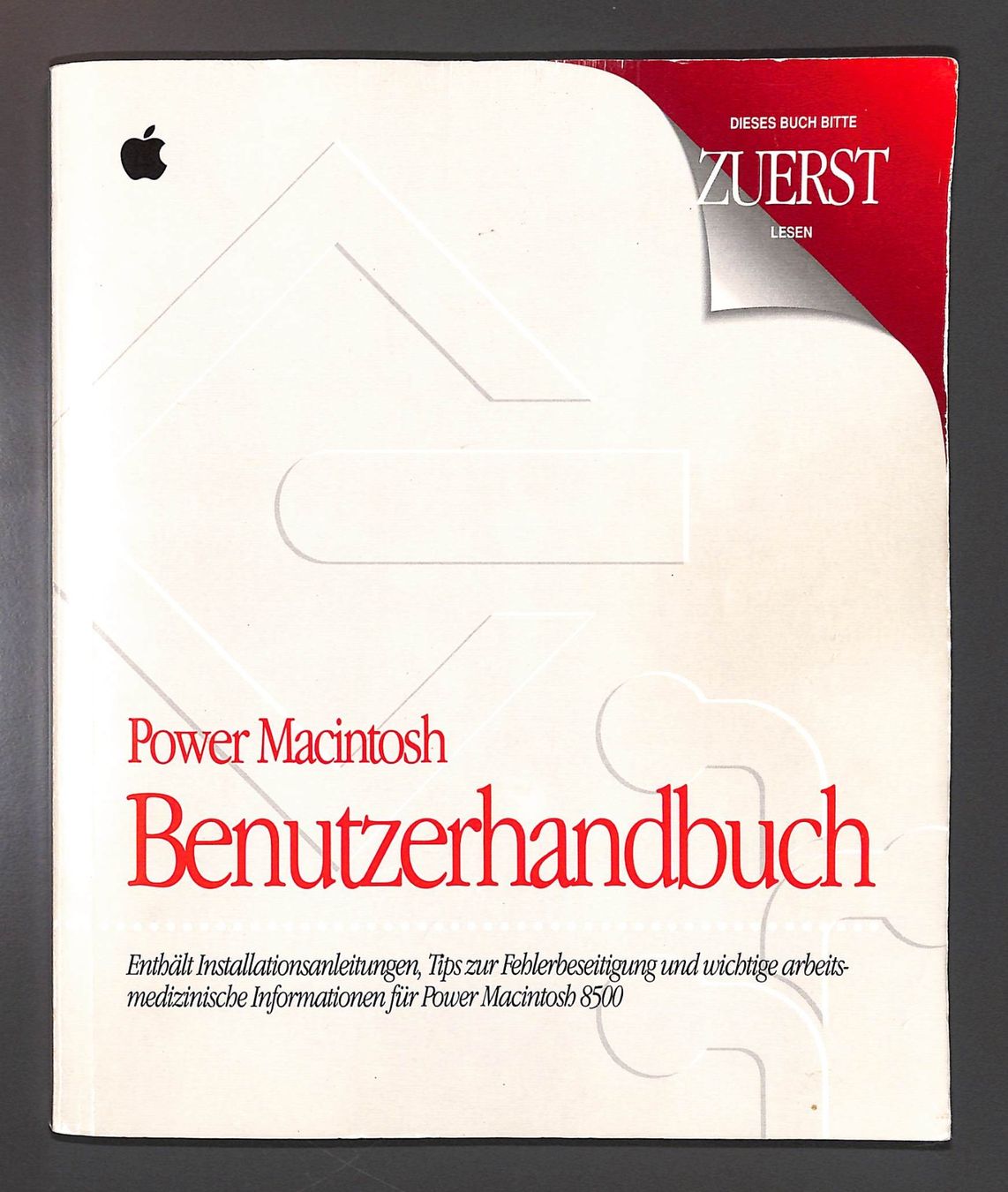 Apple PC: Benutzerhandbuch POWER MACINTOSH 8500 © 1995 Apple Computer – Usato da Zürich venduto da Nobs1