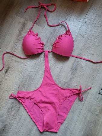 Pinker Sommer Badeanzug, Grösse 40, Neu!