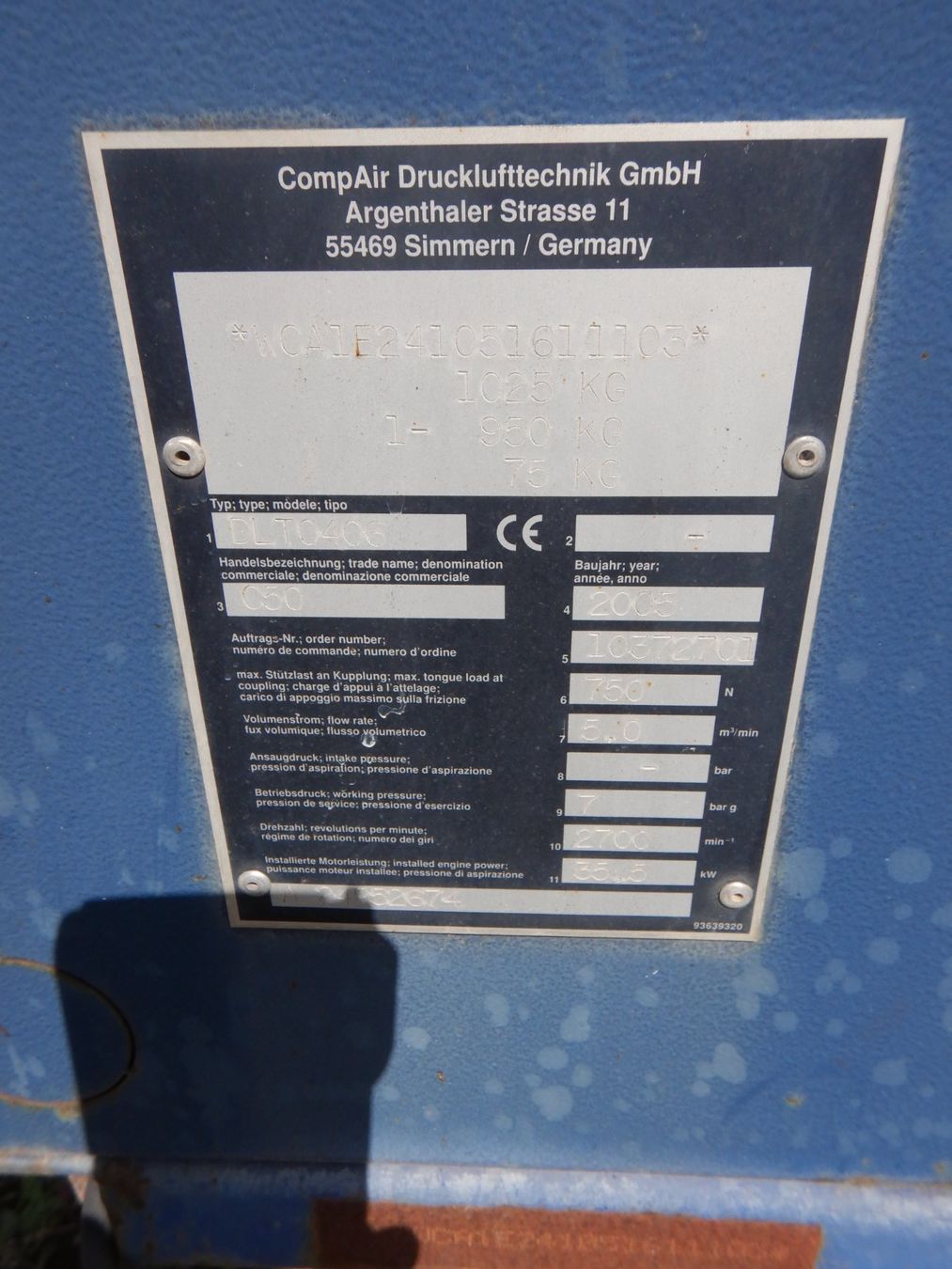 Condor Compressori: Compair DLT 0406 – Usato da Fribourg venduto da OFAIL 7