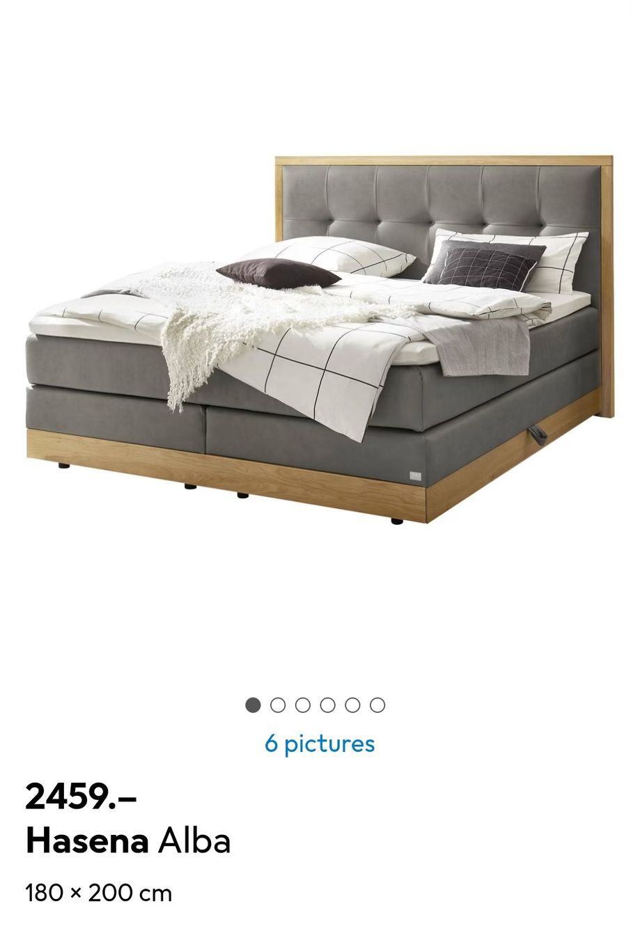 Hasena Lits: Hasena Alba Boxspring Bett – D'occasion à Zürich par wmw_kr6g 3