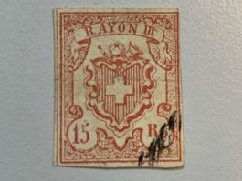 1852 Rayon III ZNr. 20 (Mi 12), gestempelt