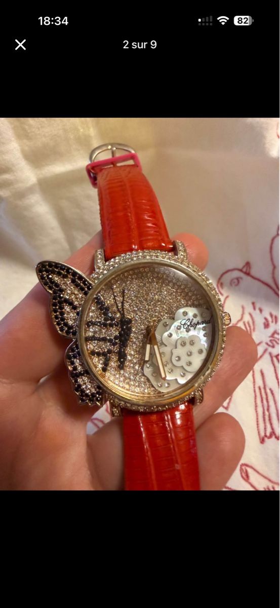 Chopard Orologi: Montre Chopard papillon argent plaqué or – Usato da Neyruz FR venduto da sve_6hhr 8