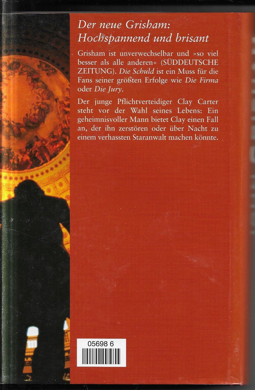 Bücher: John Grisham - Die Schuld – Gebraucht aus Nunningen von mercury-for-books 1