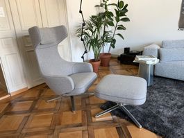 Vitra Grand Repos m. Ottoman Kieselgrau | Preis verhandelbar