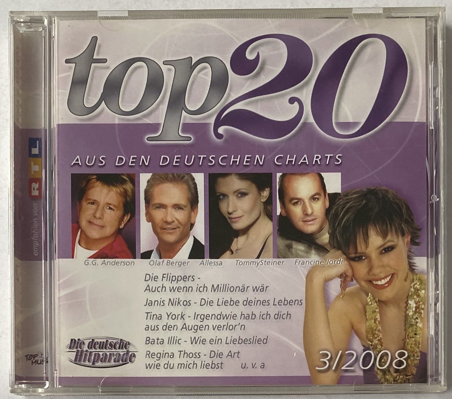 CDs: Top 20 Aus Den Deutschen Charts 3/2008 – Gebraucht aus Flums von Asquillo